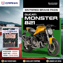Load image into Gallery viewer, Sintered Brake Pads For Ducati Monster 821 (2018-2020) - Front - CB036 - 2 Sets - CRANK1