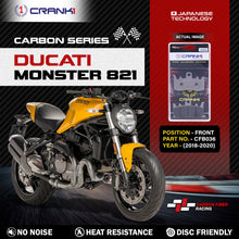 Load image into Gallery viewer, Carbon Brake Pads For Ducati Monster 821 (2018-2020) - Front - CFB036 - 2 Sets - CRANK1