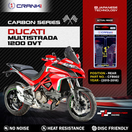 Carbon Brake Pads For Ducati Multistrada 1200 DVT (2015-2018) - Rear - CFB902 - 1 Set - CRANK1