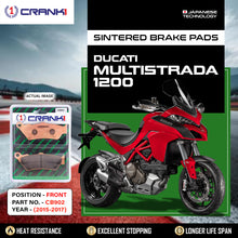 Load image into Gallery viewer, Sintered Brake Pads For Ducati Multistrada 1200 (2015-2017) - Front - CB902 - 1 Set - CRANK1
