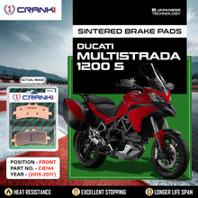 Load image into Gallery viewer, Sintered Brake Pads For Ducati Multistrada 1200SÂ (2015-2017) - Front - CB744 - 2 Sets - CRANK1