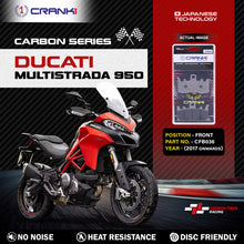 Load image into Gallery viewer, Carbon Brake Pads For Ducati Multistrada 950 (2017 Onwards) - Front - CFB036 - 2 Sets - CRANK1