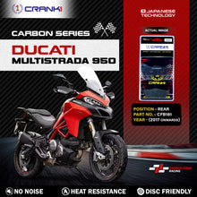 Load image into Gallery viewer, Carbon Brake Pads For Ducati Multistrada 950 (2017 Onwards) - Rear - CFB181 - 1 Set - CRANK1