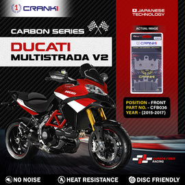 Carbon Brake Pads For Ducati Multistrada V2 (2015-2017) - Front - CFB036 - 2 Sets - CRANK1