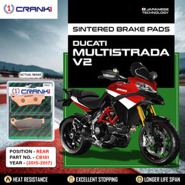 Sintered Brake Pads For Ducati Multistrada V2 (2015-2017) - Rear - CB181 - 1 Set - CRANK1
