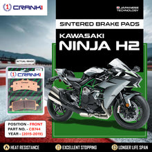 Load image into Gallery viewer, Sintered Brake Pads For Kawasaki Ninja H2 (2015-2019) - Front - CB744 - 2 Sets - CRANK1
