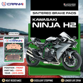 Sintered Brake Pads For Kawasaki Ninja H2 (2015-2019) - Front - CB744 - 2 Sets - CRANK1