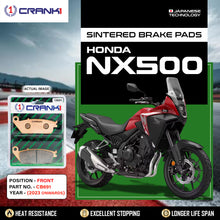 Load image into Gallery viewer, Sintered Brake Pads For Honda NX500 (2023 Onwards) - Front - CB691 - 1 Set - CRANK1