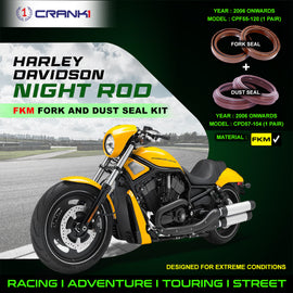 Fork And Dust Seals Kit For Harley Davidson Night Rod (2006 Onwards) - CRANK1