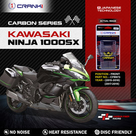 Carbon Brake Pads For Kawasaki Ninja 1000SX (2015-2016) (2017-2019) - Front - CFB973 - 2 Sets - CRANK1