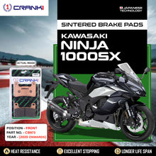 Load image into Gallery viewer, Sintered Brake Pads For Kawasaki Ninja 1000SX (2020 Onwards) - Front - CB973 - 2 Sets - CRANK1