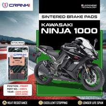 Load image into Gallery viewer, Sintered Brake Pads For Kawasaki Ninja 1000 (2015-2016) (2017-2019) - Front - CB973 - 2 Sets - CRANK1