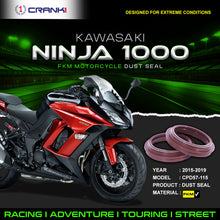 Load image into Gallery viewer, Fork Dust Seals Pair For Kawasaki Ninja 1000 (2015-2019) - CPD57-115 - CRANK1