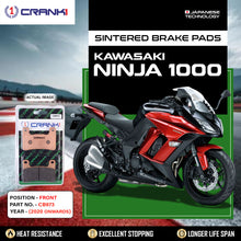 Load image into Gallery viewer, Sintered Brake Pads For Kawasaki Ninja 1000 (2020 Onwards) - Front - CB973 - 2 Sets - CRANK1