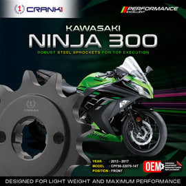 Sprocket For Kawasaki Ninja 300 (2014-2025) - Front - CPF50-32070-14T - CRANK1