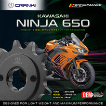 Load image into Gallery viewer, Sprocket For Kawasaki Ninja 650 (2011-2016) - Front - CPF565.15T - CRANK1