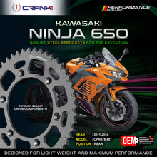 Load image into Gallery viewer, Sprocket For Kawasaki Ninja 650 (2011-2016) - Rear - CPR478.46T - CRANK1