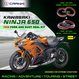 Fork And Dust Seals Kit For Kawasaki Ninja 650 (2011-2016) - CRANK1