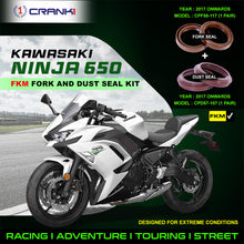 Load image into Gallery viewer, Fork And Dust Seals Kit For Kawasaki Ninja 650 (2017 Onwards) - CRANK1