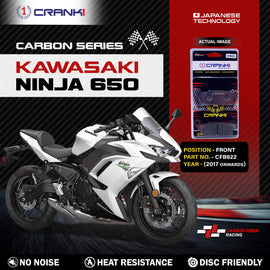 Carbon Brake Pads For Kawasaki Ninja 650 (2017 Onwards) - Front - CFB622 - 2 Sets - CRANK1