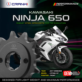 Sprocket For Kawasaki Ninja 650 (2017 Onwards) - Front - CPF565.15T - CRANK1