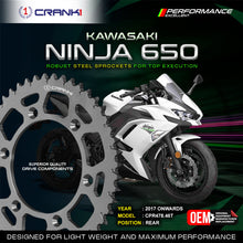 Load image into Gallery viewer, Sprocket For Kawasaki Ninja 650 (2017 Onwards) - Rear - CPR478.46T - CRANK1