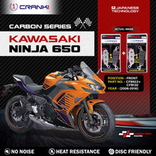 Load image into Gallery viewer, Carbon Brake Pads For Kawasaki Ninja 650 (2006-2016) - Front - CFB922 + CFB132 - 2 Sets - CRANK1