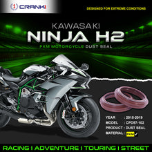 Load image into Gallery viewer, Fork Dust Seals Pair For Kawasaki Ninja H2 (2015-2019) - CPD57-102 - CRANK1