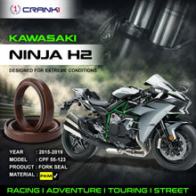Load image into Gallery viewer, Fork Oil Seals Pair For Kawasaki Ninja H2 (2015-2019) - CPF55-123 - CRANK1