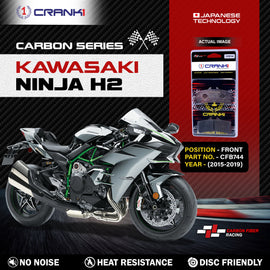 Carbon Brake Pads For Kawasaki Ninja H2 (2015-2019) - Front - CFB744 - 2 Sets - CRANK1