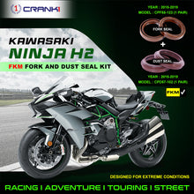 Load image into Gallery viewer, Fork And Dust Seals Kit For Kawasaki Ninja H2 (2015-2019) - CRANK1