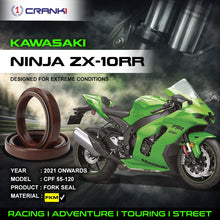 Load image into Gallery viewer, Fork Oil Seals Pair For Kawasaki Ninja ZX-10RR (2021 Onwards) - CPF55-120 - CRANK1