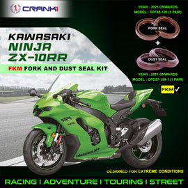 Fork And Dust Seals Kit For Kawasaki Ninja ZX-10RR (2021 Onwards) - CRANK1