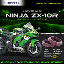 Load image into Gallery viewer, Fork Dust Seals Pair For Kawasaki Ninja ZX-10R (2011-2015) - CPD57-108-1 - CRANK1