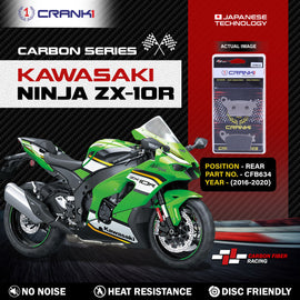 Carbon Brake Pads For Kawasaki Ninja ZX-10R (2016-2020) - Rear - CFB634 - 1 Set - CRANK1