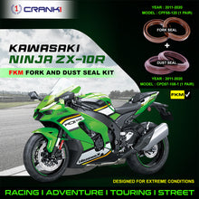 Load image into Gallery viewer, Fork And Dust Seals Kit For Kawasaki Ninja ZX-10R (2011-2020) - CRANK1