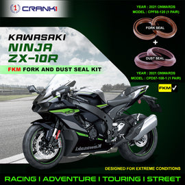 Fork And Dust Seals Kit For Kawasaki Ninja ZX-10R (2021 Onwards) - CRANK1