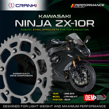 Load image into Gallery viewer, Sprocket For Kawasaki Ninja ZX-10R (2008-2010) - Rear - CPR1489.41T - CRANK1