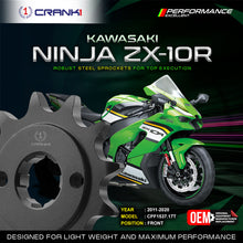 Load image into Gallery viewer, Sprocket For Kawasaki Ninja ZX-10R (2011-2020) - Front - CPF1537.17T - CRANK1