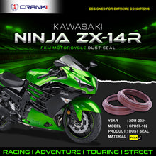 Load image into Gallery viewer, Fork Dust Seals Pair For Kawasaki Ninja ZX-14R (2011-2021) - CPD57-102 - CRANK1