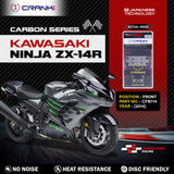 Carbon Brake Pads For Kawasaki Ninja ZX-14R (2014) - Front - CFB714 - 2 Sets - CRANK1