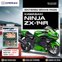 Load image into Gallery viewer, Sintered Brake Pads For Kawasaki Ninja ZX-14R (2021) - Front - CB714 - 2 Sets - CRANK1