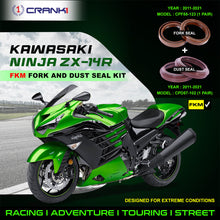 Load image into Gallery viewer, Fork And Dust Seals Kit For Kawasaki Ninja ZX-14R (2011-2021) - CRANK1