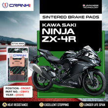 Load image into Gallery viewer, Sintered Brake Pads For Kawasaki Ninja ZX-4R (2024) - Front - CB973 - 2 Sets - CRANK1