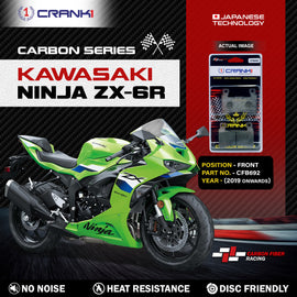 Carbon Brake Pads For Kawasaki Ninja ZX-6R (2019 Onwards) - Front - CFB692 - 2 Sets - CRANK1