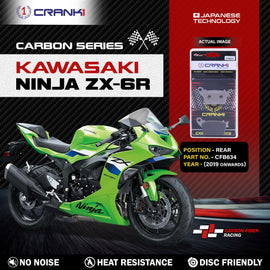 Carbon Brake Pads For Kawasaki Ninja ZX-6R (2019 Onwards) - Rear - CFB634 - 1 Set - CRANK1