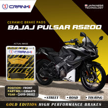 Load image into Gallery viewer, Ceramic Brake Pad For Bajaj Pulsar RS200 (2015-2023) - Front - CRM479 - 1 Set - Crank1