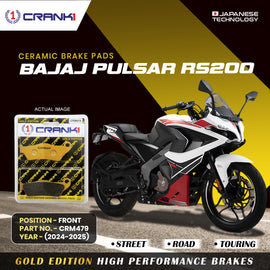 Ceramic Brake Pad For Bajaj Pulsar RS200 (2024-2025) - Front - CRM479 - 1 Set - Crank1