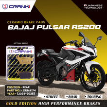Load image into Gallery viewer, Ceramic Brake Pad For Bajaj Pulsar RS200 (2024-2025) - Rear - CRM4174 - 1 Set - CRANK1