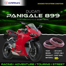 Load image into Gallery viewer, Fork Dust Seals Pair For Ducati Panigale 899 (2014-2015) - CPD57-108-1 - CRANK1